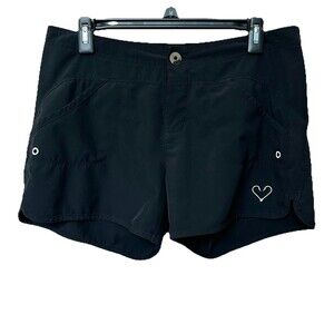 Pelagic Oceanflex Hybrid Shorts Womens 6 Black Move Like Water Beach Board Swim